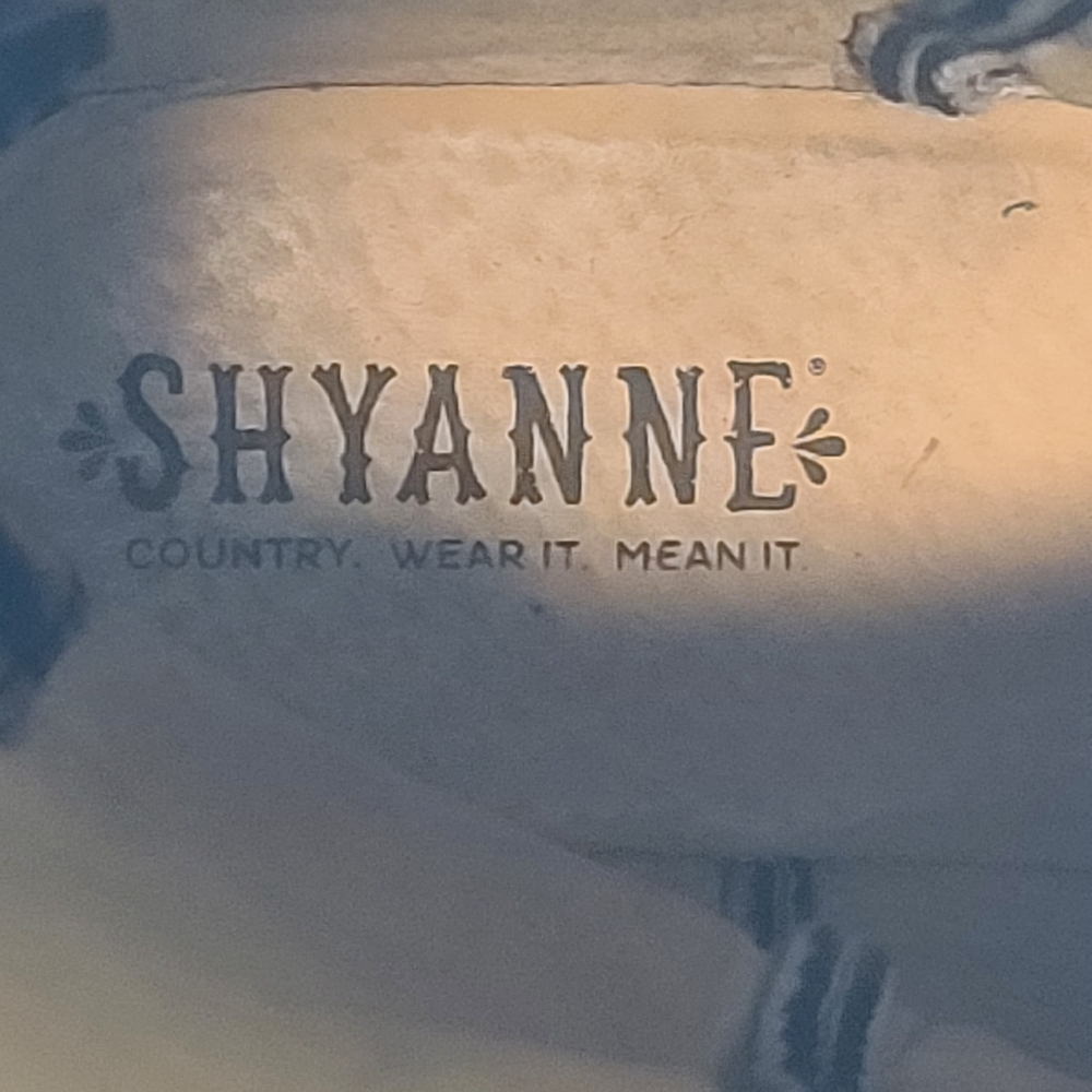 Shyanne Sloan Western Leather Square Toe Embroidered Boots Size 7 - Picture 6 of 14